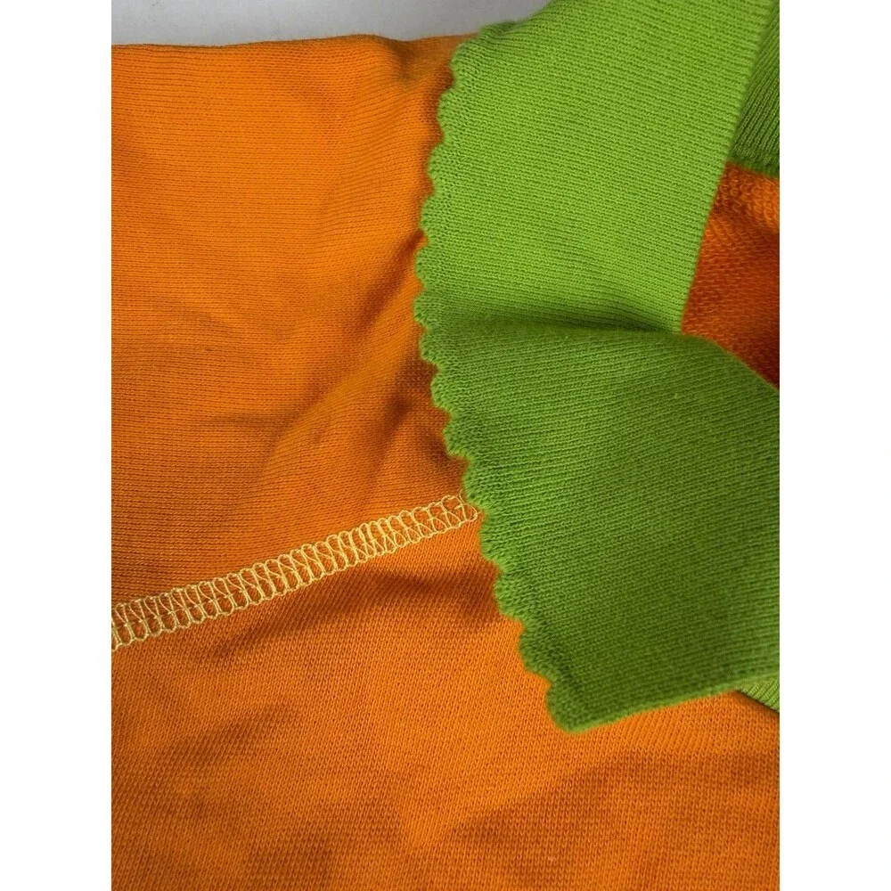 Disney Parks Orange Bird Long Sleeve Collared Sweatshirt Embroidered NWOT XL - Picture 3 of 9